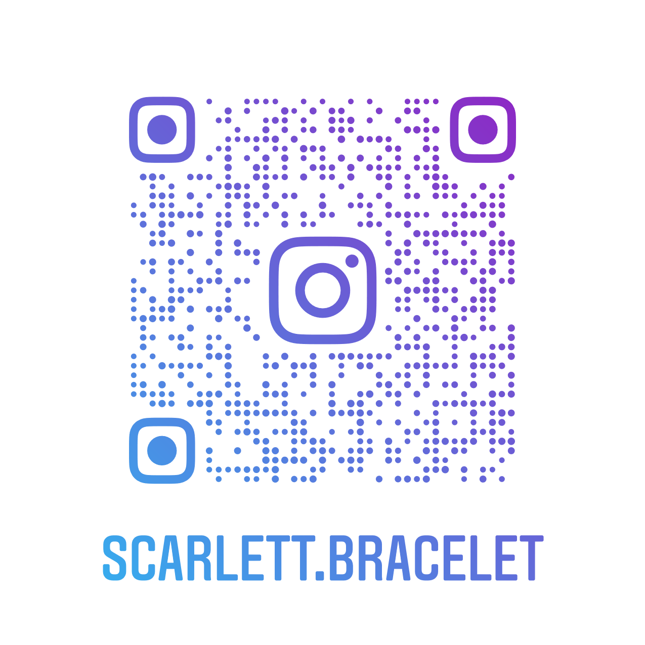 QR Code Scarlett Bracelet sur Instagram